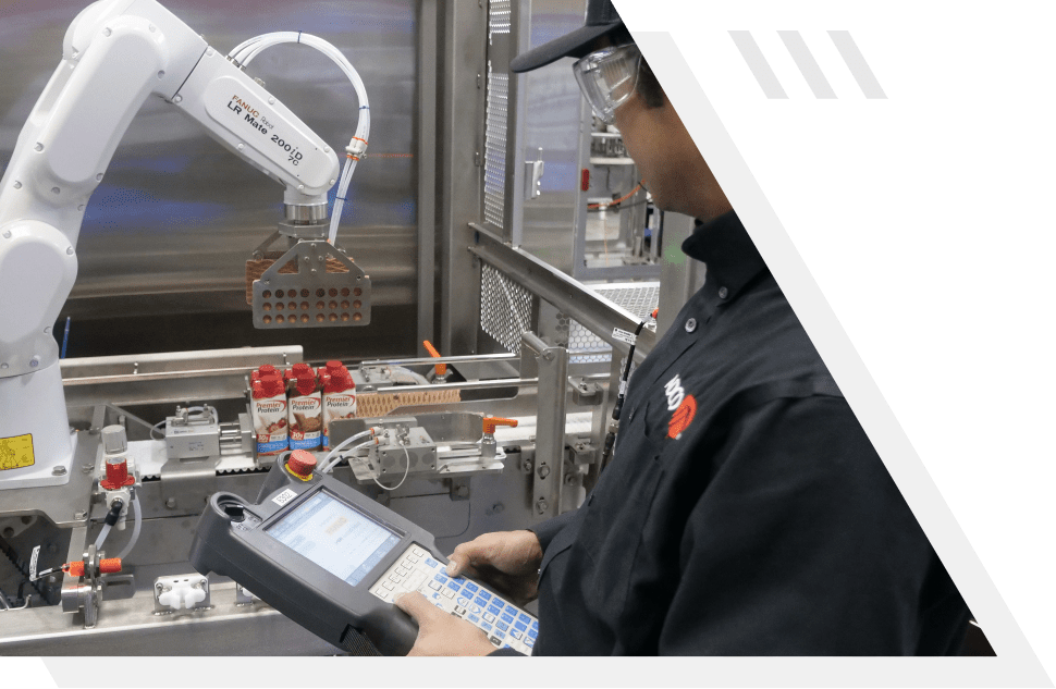 Packaging machine and operator