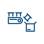 Packaging conveyor belt icon